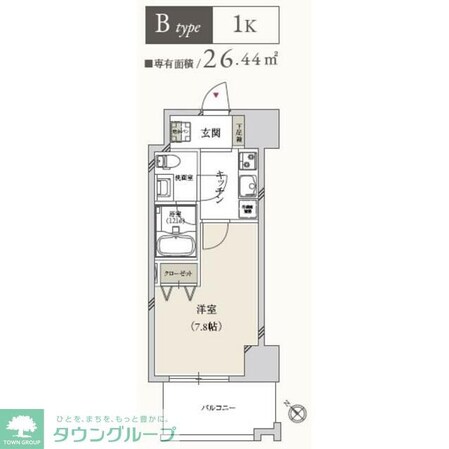 プライマル月島の物件間取画像